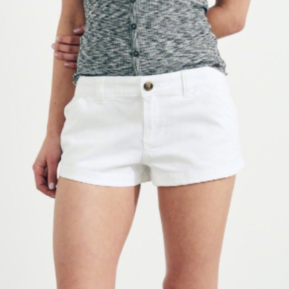 low rise chino shorts